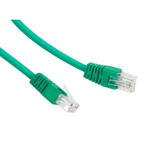 Patch cord Kat.6 UTP 0.25m zielony 
