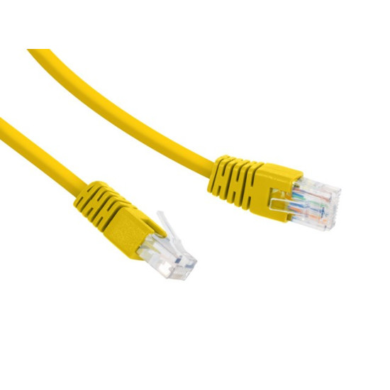 Patch cord Kat.6 UTP 0.25m żółty 