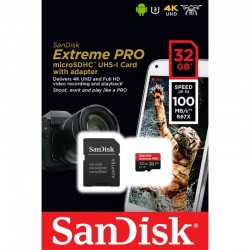 Extreme Pro microSDHC 32GB 100/90 MB/s A1 V30 