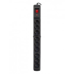 Listwa przeciwprzepięciowa Multi M9 1.5m czarna (9 gniazd)