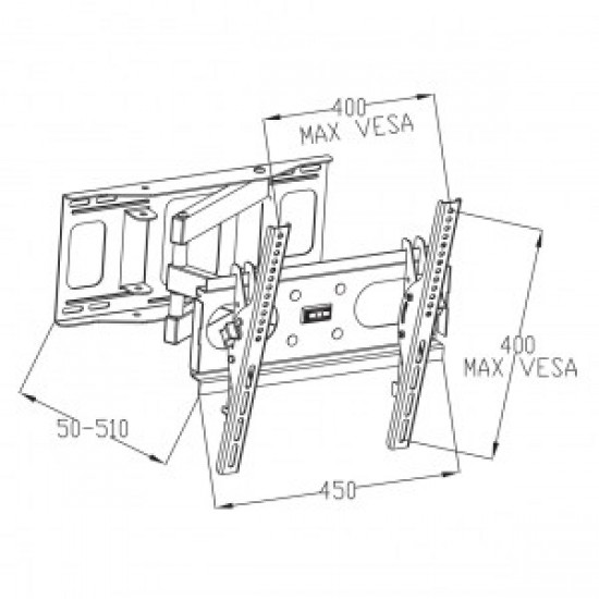 Uchwyt do TV LED/LCD 23-46