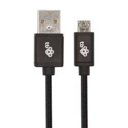 Kabel USB - Micro USB 1m. dwustronny czarny Kabel USB - Micro USB 1m. dwustronny czarny