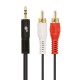 Kabel 3,5mm Mini Jack - 2x RCA M/M (chinch) 1,5m