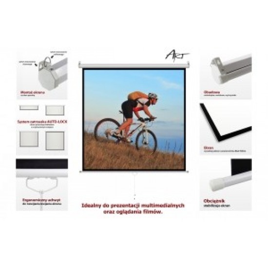 Ekran ręczny półautomat 4:3 84