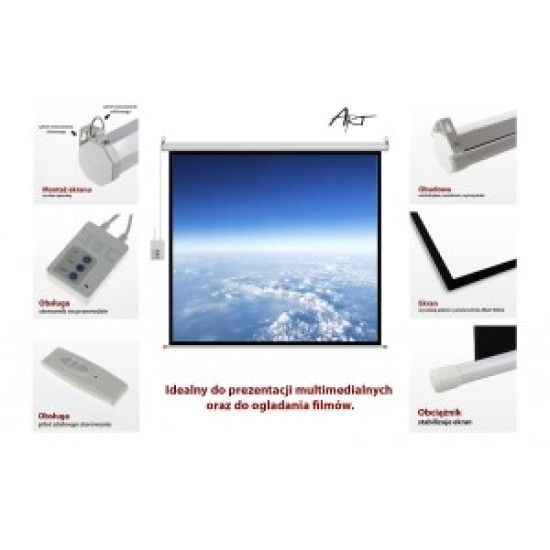 Ekran elektryczny 4:3 120