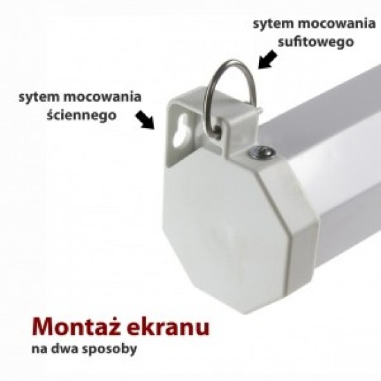 Ekran ręczny półautomat 4:3 120