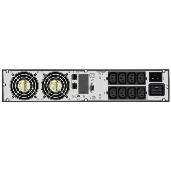 UPS On-Line 3000VA PF1 USB/RS232, LCD, 8x IEC OUT, Rack 19'/Tower