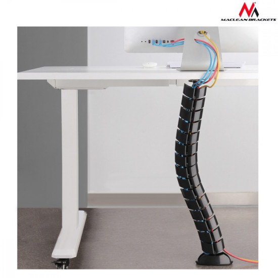 Organizator maskownica kabli do biurka MC-768 B czarna