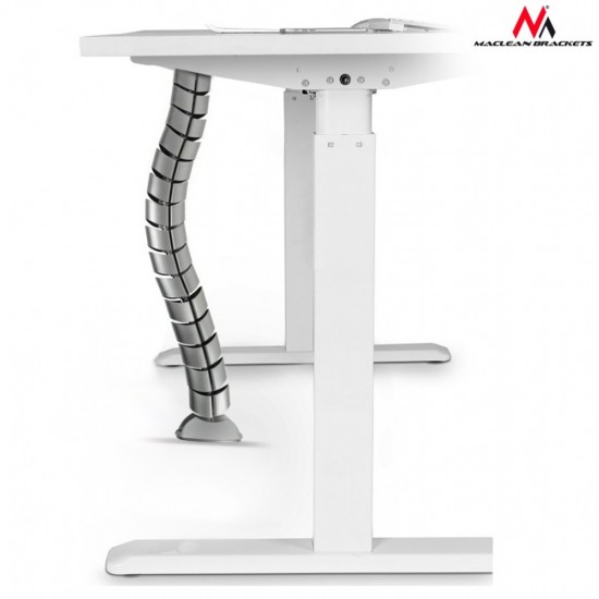 Organizator maskownica kabli do biurka MC-768 S srebrna