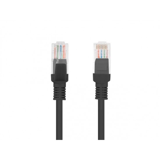 Patchcord kat.6 0.25M UTP czarny 