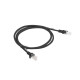 PATCHCORD KAT.6 1M CZARNY FLUKE PASSED LANBERG