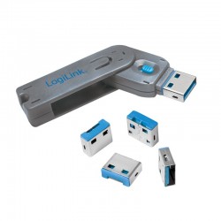 Blokada portów USB 4szt.  z kluczem