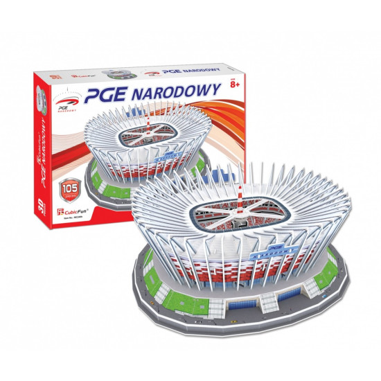Puzzle 3D Stadion PGE Narodowy, 105 elementów
