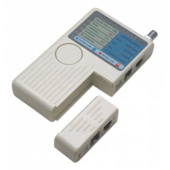 Tester okablowania RJ11 /RJ45/USB/BNC Tester okablowania RJ11 /RJ45/USB/BNC