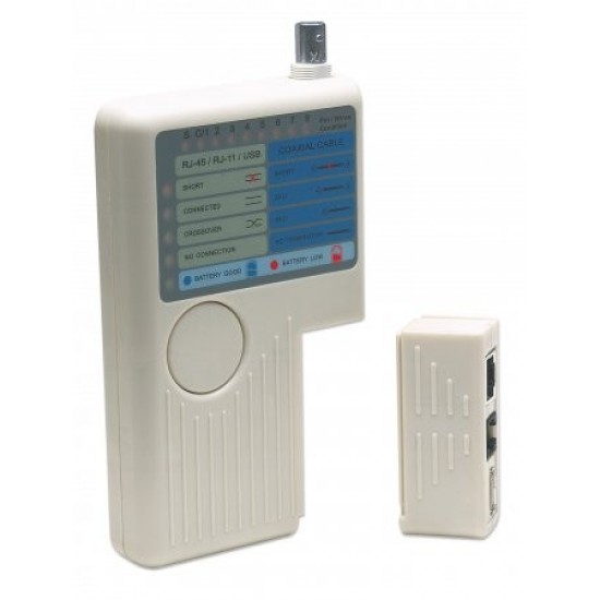 Tester okablowania RJ11 /RJ45/USB/BNC Tester okablowania RJ11 /RJ45/USB/BNC