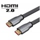 Kabel HDMI M/M 10m, v2.0, oplot, złoty, Y-C142RGY 