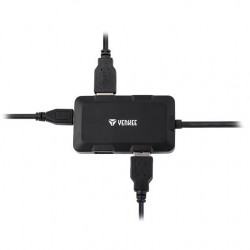 Hub ładujący z 4 portami USB YHB 4341BK, Hub ładujący z 4 portami USB YHB 4341BK,