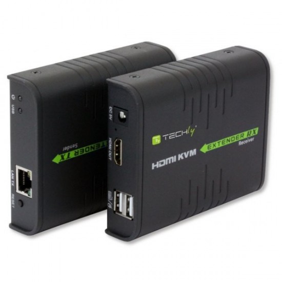 Extender HDMI + USB po skrętce Cat.5/5e/6 120m