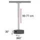 Ramię do projektora 50-77cm sufitowe, 15kg białe
