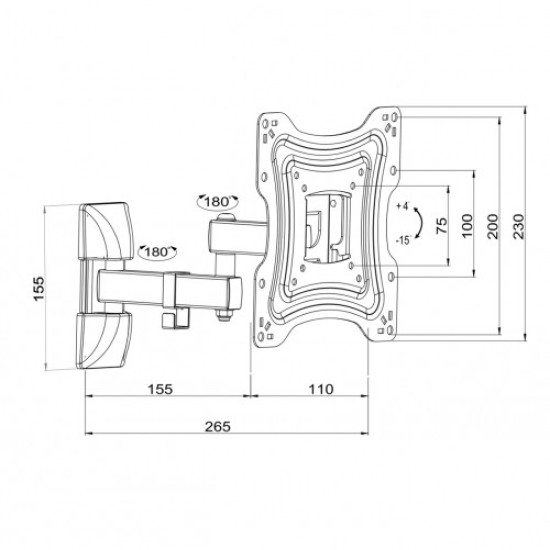 Uchwyt do TV LCD/LED 10-42