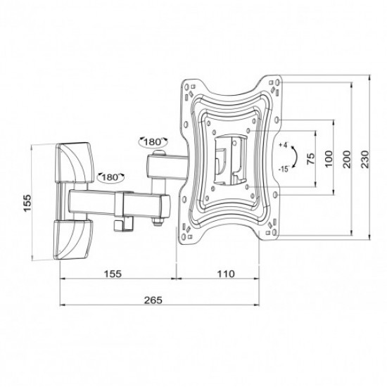 Uchwyt do TV LCD/LED 10-42