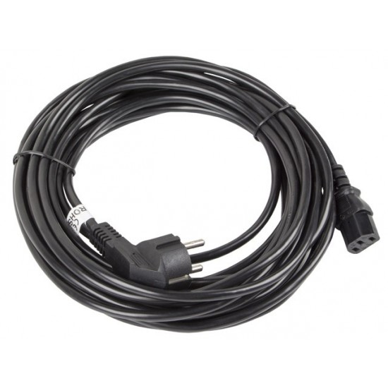 Kabel zasilający CEE 7/7 - IEC 320 C13 VDE 10M czarny Kabel zasilający CEE 7/7 - IEC 320 C13 VDE 10M czarny