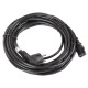Kabel zasilający CEE 7/7 - IEC 320 C13 VDE 10M czarny Kabel zasilający CEE 7/7 - IEC 320 C13 VDE 10M czarny