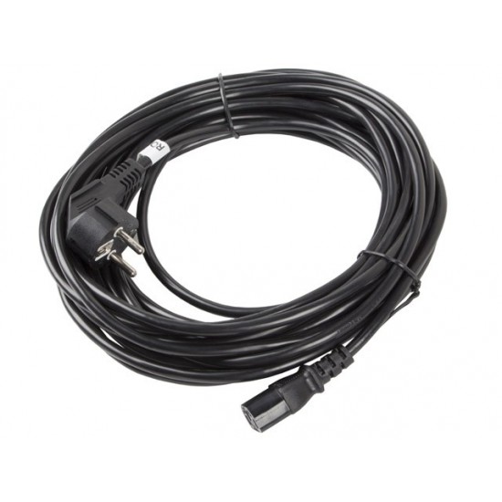 Kabel zasilający CEE 7/7 - IEC 320 C13 VDE 10M czarny Kabel zasilający CEE 7/7 - IEC 320 C13 VDE 10M czarny