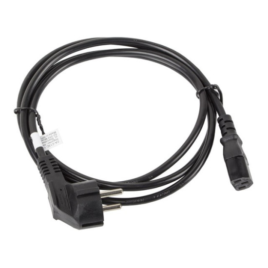 Kabel zasilający CEE 7/7 - IEC 320 C13 VDE 1.8M czarny 