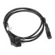 Kabel zasilający CEE 7/7 - IEC 320 C13 VDE 1.8M czarny 