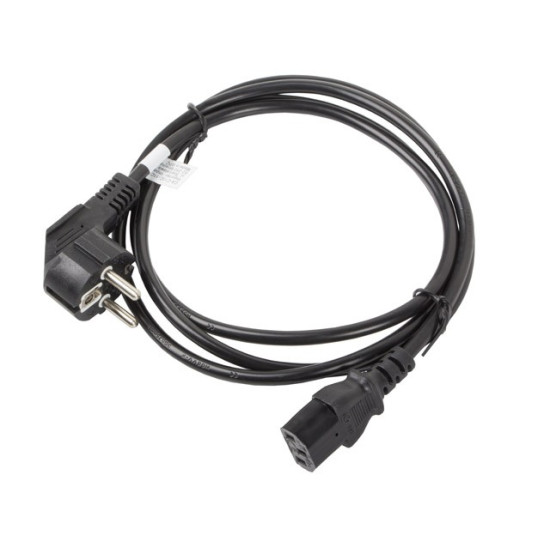 Kabel zasilający CEE 7/7 - IEC 320 C13 VDE 1.8M czarny 