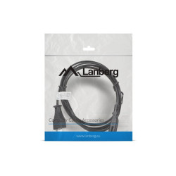 Kabel zasilający EURO (radiowy) CEE 7/16 - IEC 320 C7 1.8M       czarny