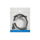 Kabel zasilający EURO (radiowy) CEE 7/16 - IEC 320 C7 1.8M czarny