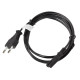 Kabel zasilający EURO (radiowy) CEE 7/16 - IEC 320 C7 1.8M       czarny
