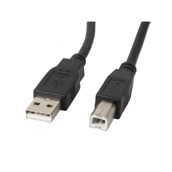 Kabel USB 2.0 AM-BM 5M Ferryt czarny 