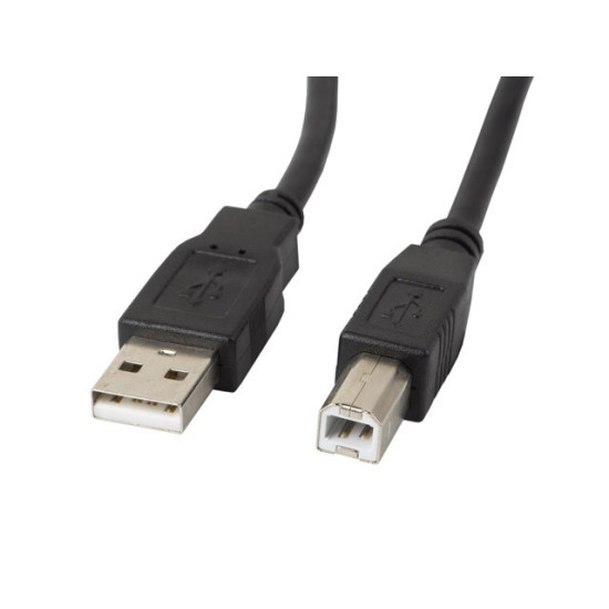 Kabel USB 2.0 AM-BM 1.8M Ferryt czarny 
