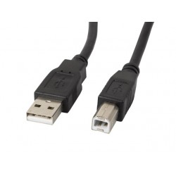 Kabel USB 2.0 AM-BM 3M Ferryt czarny  Kabel USB 2.0 AM-BM 3M Ferryt czarny