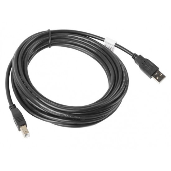 Kabel USB 2.0 AM-BM 5M czarny 