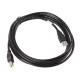 Kabel USB 2.0 AM-BM 3M czarny 