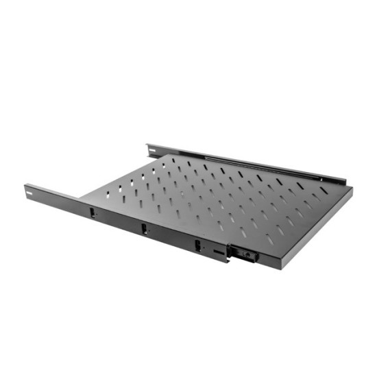 Półka do szaf 19' wysuwana 1000mm 1U 465x750mm czarna 