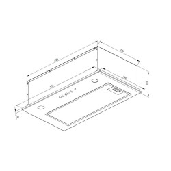 Okap WK-7 Micra czarny 