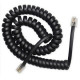 Kabel spiralny tel RJ10/4P4C/2m/Czarny