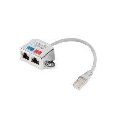 Adapter rodzielacz LAN RJ-45 - 2x RJ-45 FTP 