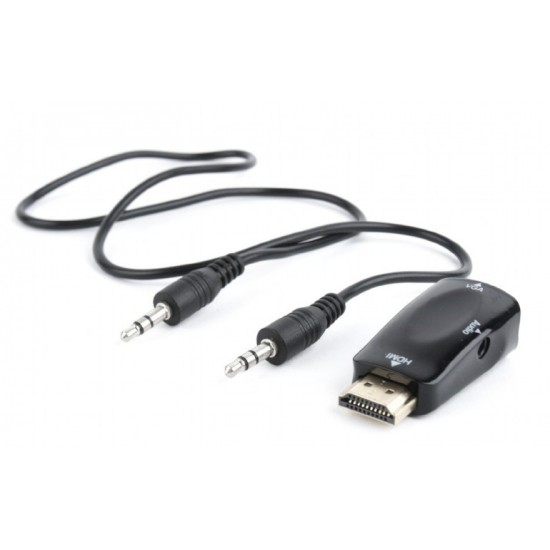 Adapter HDMI-A(M)->VGA(F)+Audio 