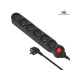 Listwa zasilająca 6g 5m MCE188 2300W czarna