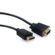 Kabel DisplayPort VGA 1.8m czarny