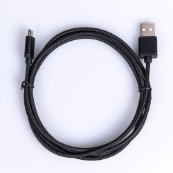 Kabel USB-Micro USB 1.5 m. czarny sznurek Kabel USB-Micro USB 1.5 m. czarny sznurek