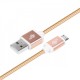 Kabel USB-Micro USB 1.5 m złoty sznurek