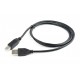 Kabel USB 2.0 AM-BM 1m/czarny