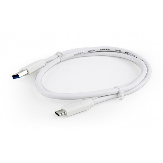 Kabel USB 3.0 C AM/CM 1m/biały